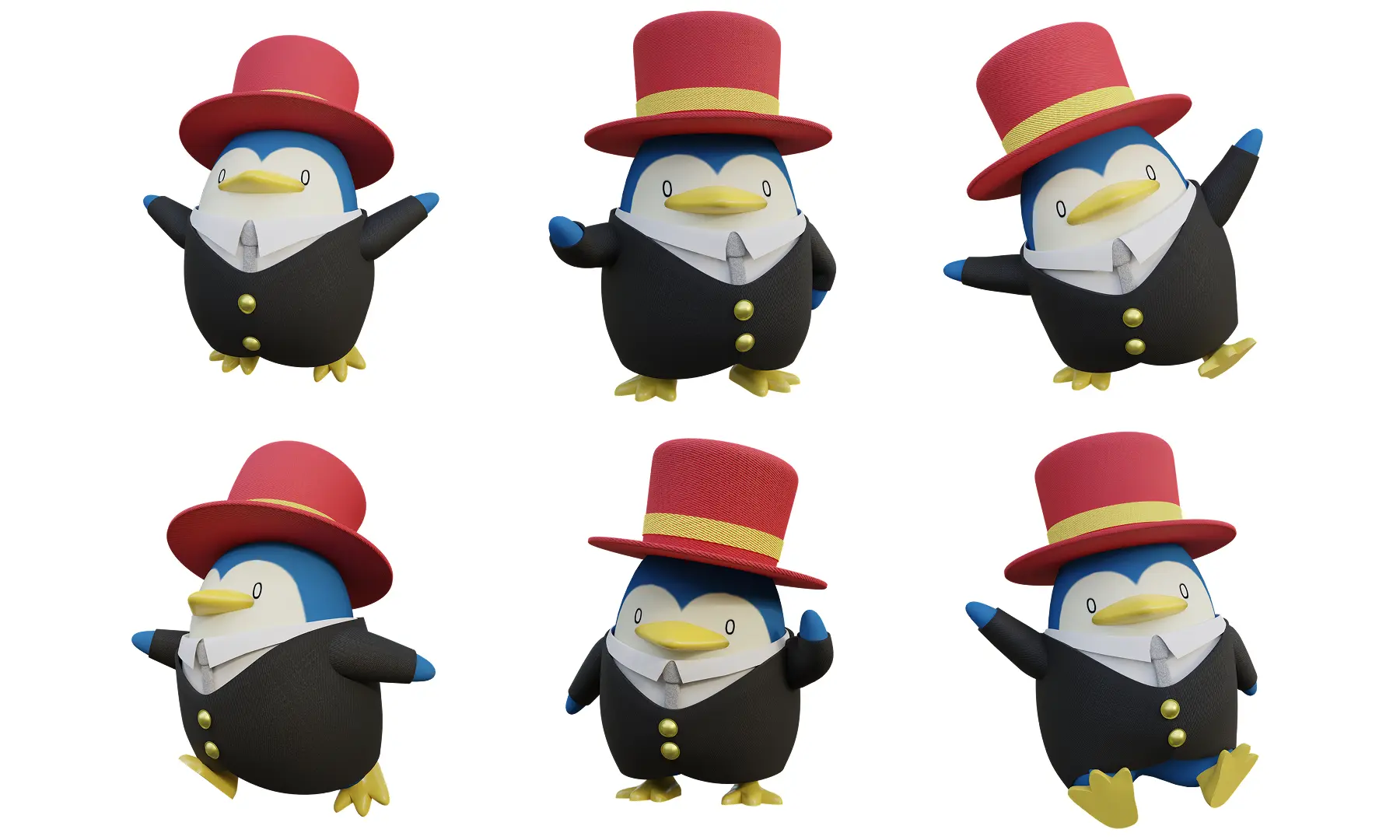 ジェントルペンギン 3Dモデル